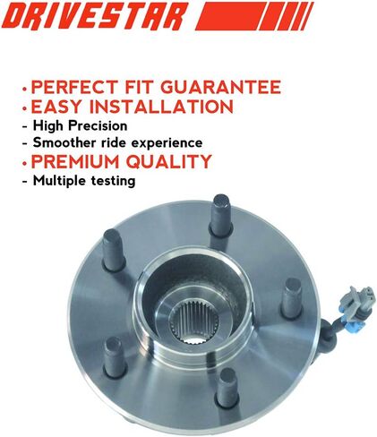 DRIVESTAR 513189 Front Wheel Hub & Bearing Assembly 5-Lug w/ABS for Chevrolet Equinox 2005-06, 2006 Pontiac Torrent, 2002-07 Saturn Vue(Pair) in Saudi Arabia