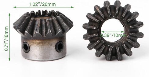 4pcs 10mm Hole Diameter Steel Bevel Gears 1.5 Module 16 Turns in Saudi Arabia