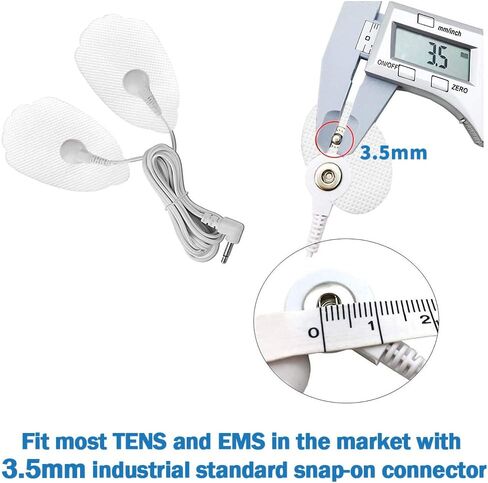 Tens Unit Replacement Electrode Pads - Self Adhesive Patch Reusable Sticky Tens Unit Pads Pack of 24Pcs(12 Pairs) Carbon Conductive Gel for Muscle Stimulator Device - Non Irritating Design in Kuwait