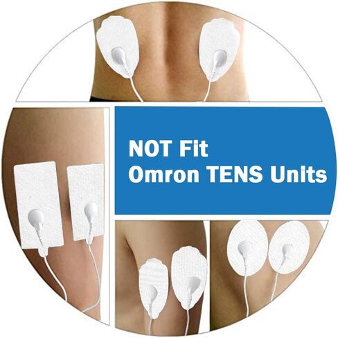 Tens Unit Replacement Electrode Pads - Self Adhesive Patch Reusable Sticky Tens Unit Pads Pack of 24Pcs(12 Pairs) Carbon Conductive Gel for Muscle Stimulator Device - Non Irritating Design in Kuwait