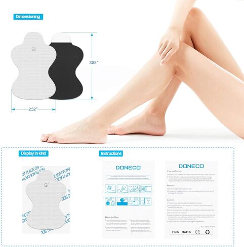 Omron Compatible TENS Electrodes - 20 (10 Pair) Premium Omron Compatible Replacement Pads for TENS Units in Kuwait