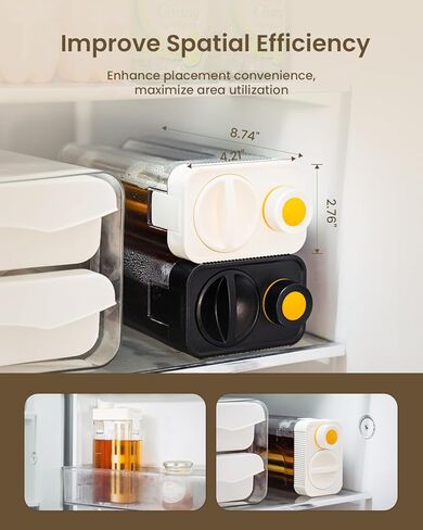 ماكينة صنع القهوة الباردة المدمجة من مايستري هاوس، ماكينة صنع الشاي والقهوة المثلجة سعة 34 أونصة بدون مقبض لتوفير المساحة، إبريق تريتان، فلتر شبكي 350، مانع للتسرب بنسبة 100% (أسود) in Kuwait