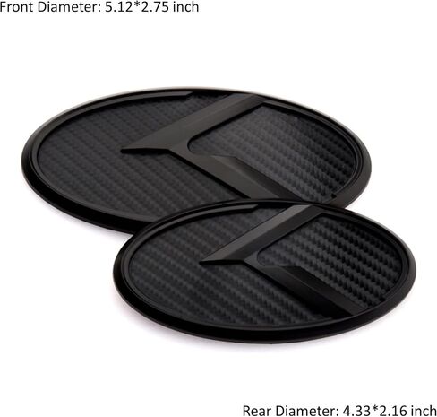 ARKOSKNIGHT 7PCS Vintage K Emblem Compatible with Front Rear Badge for Car Accessories (Carbon Fiber -Black) in Saudi Arabia