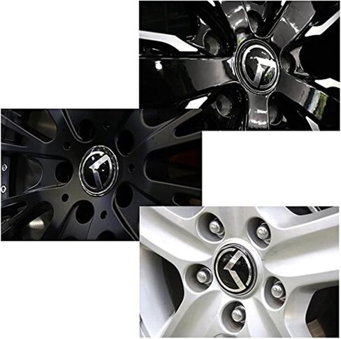 ARKOSKNIGHT 7PCS Vintage K Emblem Compatible with Front Rear Badge for Car Accessories (Carbon Fiber -Black) in Saudi Arabia