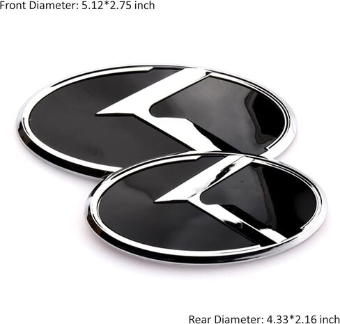 ARKOSKNIGHT 7PCS Vintage K Emblem Compatible with Front Rear Badge for Car Accessories (Carbon Fiber -Black) in Saudi Arabia