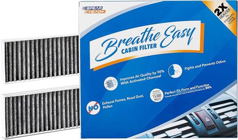 Spearhead Odor Defense Breathe Easy AC & Heater Cabin Filter | Fits 2011-17 Wranger, 2018 Wrangler JK Like OEM | Up to 25% Longer Lasting w/Activated Carbon (BE-777) in Saudi Arabia