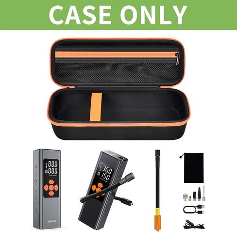 Tire Inflator Case for NEXPOW/for Pumteck Portable Air Compressor, Wheel Pump Storage Holder for ILTIDE/for Hafuloky/for Fanttik X8 for Apex/for Woowind/for Prilotte Battery Inflation - Bag Only in Saudi Arabia