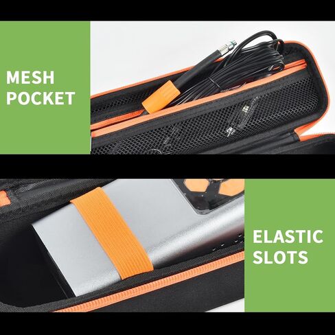 Tire Inflator Case for NEXPOW/for Pumteck Portable Air Compressor, Wheel Pump Storage Holder for ILTIDE/for Hafuloky/for Fanttik X8 for Apex/for Woowind/for Prilotte Battery Inflation - Bag Only in Saudi Arabia