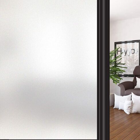HIDBEA Total Blackout Window Film,100% Light Blocking Privacy Room Darkening Window Tint with Heat Control Static Cling Removable Blackout Window Cover for Day Sleep, 17.5 Inch X 6.5 Feet in Saudi Arabia