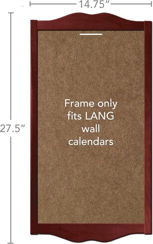 LANG Classic Wall Calendar Frame - Vintage Red, Large in Saudi Arabia
