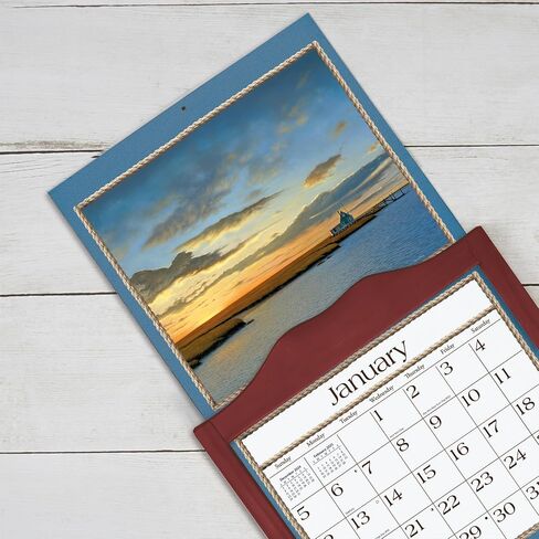 LANG Classic Wall Calendar Frame - Vintage Red, Large in Saudi Arabia