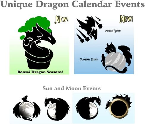 2024 Zodiac Dragons Fantasy Wall Calendar إصدار محدود in Kuwait