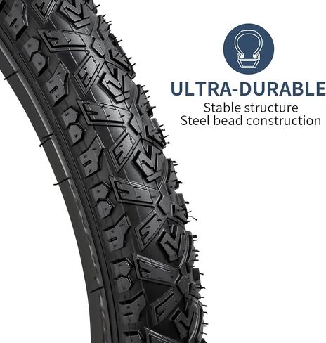 YUNSCM 14" Bike Tires 14 x 2.125/57-254 60TPI and 14" Bike Tubes Schrader Valve Compatible with Mountain Bike 14x1.90 14x1.95 14x2.0 14x2.125 14x2.10 14x2.20 14x2.25 Bicycle Tires and Tubes (Y-1120) in Saudi Arabia