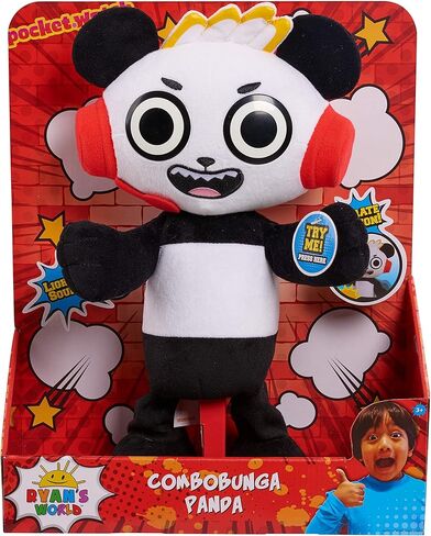 Ryan's World Combobunga Panda Feature Plush, Kids Toys for Ages 3 Up by Just Play in Kuwait