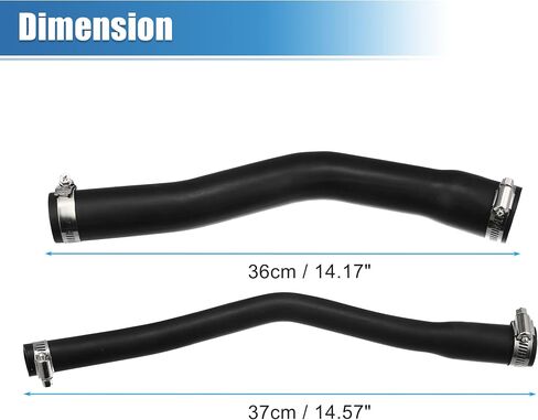 X AUTOHAUX مجموعة خرطوم تعبئة الوقود والتهوية 52100131AD 52100132AB لسيارة جيب شيروكي XJ 2.5L 4.0L 1997-2001 خزان الوقود تنفيس خرطوم خزان الوقود أنبوب حشو المطاط الصلب المقاوم مع مشابك الألومنيوم in Saudi Arabia