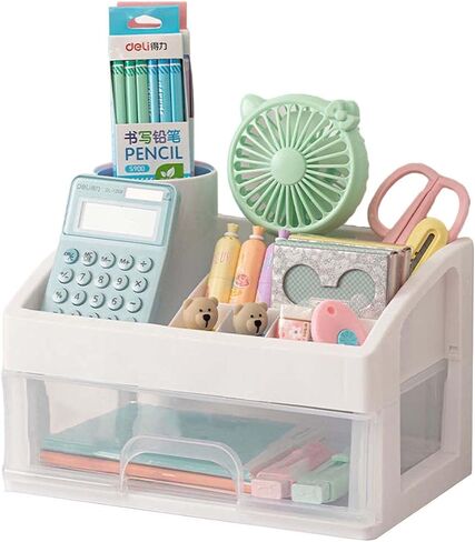 MLAFE Kawaii Organizer Kawaii Cosmetic Storage Box Kawaii Drawer Storage Box Cute Storage Box Cute Organizer (Four-Story) in Saudi Arabia