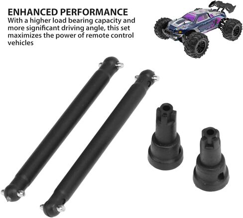 Alomejor Steel Rear CVD Drive Shaft, Dogbone Shaft Set for SCY 1/16 RC Car 16101 16102 16103 16201 in Saudi Arabia