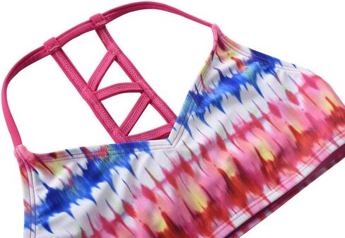 ملابس سباحة للفتيات من Firpearl بكيني هالتر من قطعتين لباس سباحة بيكيني للأطفال in Kuwait