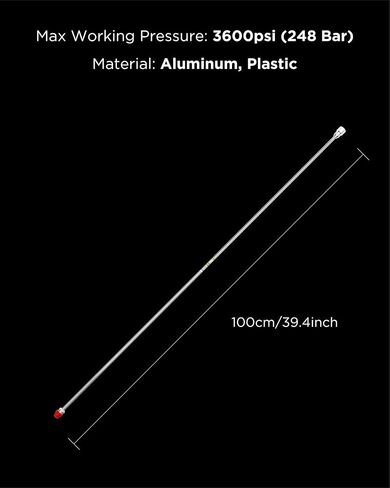InoKraft Airless Sprayer Tip Extension 40 Inch (100cm) Airless Paint Sprayer Spray Gun Tip Extension Pole Rod, Extension Rod for Airless Painting Spray Gun, Universal Replacement Tool, Silver in Saudi Arabia