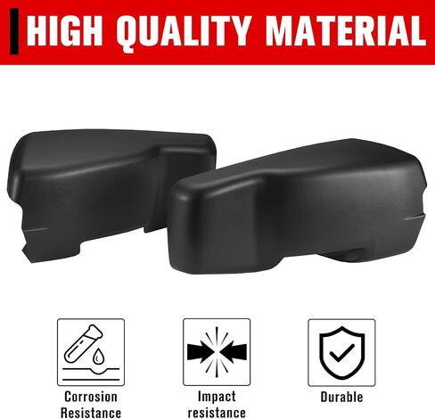 HAKA TOUGH Clip On Towing Mirror Extensions and Antenna Base Cover Kit for 2009-2018 Dodge Ram 1500 2500 3500, Snap & Zap Side Rearview Mirror Extend Cover, Antenna Ornament Adapter Mount Accessories in Saudi Arabia