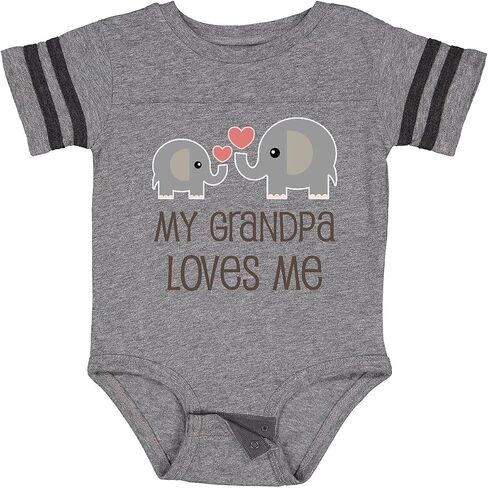 inktastic My Grandpa Loves Me Baby Bodysuit in Saudi Arabia