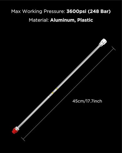 InoKraft Airless Sprayer Tip Extension 40 Inch (100cm) Airless Paint Sprayer Spray Gun Tip Extension Pole Rod, Extension Rod for Airless Painting Spray Gun, Universal Replacement Tool, Silver in Saudi Arabia