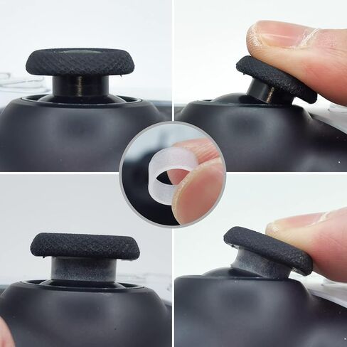 ZHI-NYLLDJS FPS Thumb Grip Gamepad مرتفعة مضادة للانزلاق عصا الإبهام غطاء عصا التحكم لـ PS5/4، حلقات Switch Pro Con-Precision، حلقات المساعدة، حقيبة تخزين (16 قطعة) (pn022) in Kuwait