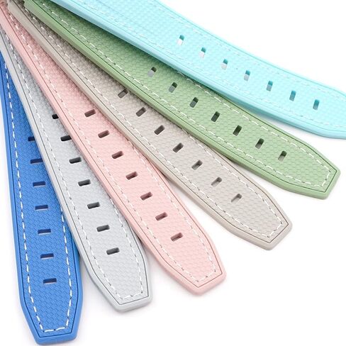 شريط مطاطي ذو طرف منحني 20 مم لساعة أوميغا X Swatch MoonSwatch، أساور ساعة بديلة مع إبزيم لساعة أوميغا X Swatch MoonSwatch وSpeedMaster - ألوان متعددة in Kuwait