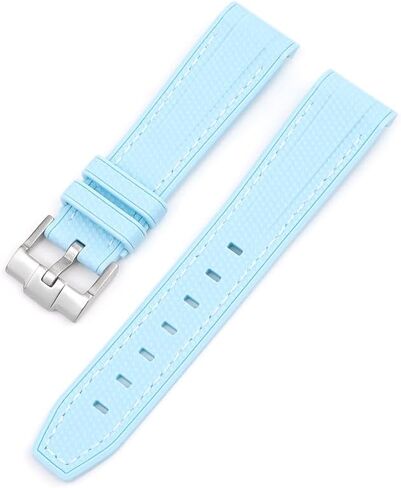 شريط مطاطي ذو طرف منحني 20 مم لساعة أوميغا X Swatch MoonSwatch، أساور ساعة بديلة مع إبزيم لساعة أوميغا X Swatch MoonSwatch وSpeedMaster - ألوان متعددة in Kuwait