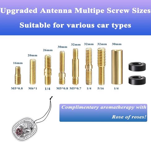 Antenna fits Jeep Wrangler JK JL Gladiator | Ford F150 F250 F350 | Dodge RAM,Heavy Duty Vehicle Pickup Trucks Accessories | 50 Cal 5.5 Inch (Red) in Kuwait