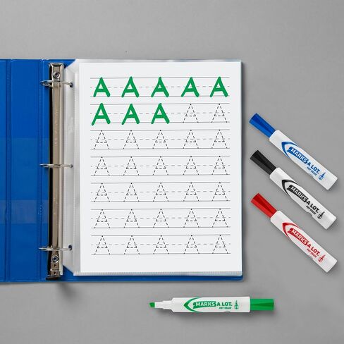 AVERY Marks A Lot Dry Erase Markers, Low Odor White Board Markers with Chisel Tip, 8 Assorted Colors (24411) in Saudi Arabia