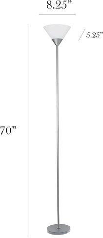 تصاميم بسيطة LF1011-BLK 1 مصباح أرضي خفيف، أسود in Kuwait