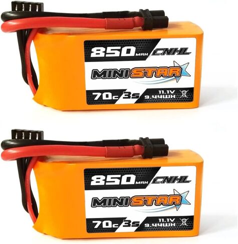 بطارية ليبو CNHL 850 مللي أمبير 3S 70C 11.1 فولت مع XT30 لسيارة RC، طائرة/شاحنة RC، قارب RC، طائرة هيلي، طائرة بدون طيار FPV، أجزاء هواية متعددة المحركات (عبوتان) in Kuwait