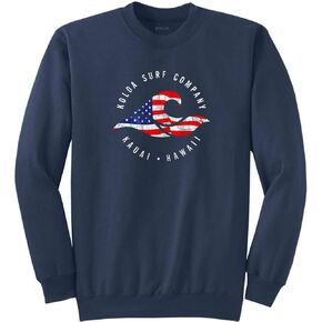 Koloa Surf Vintage USA Flag Wave Logo T-Shirts,Tanks and Hoodies in Kuwait