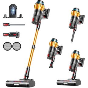 Cordless Vacuum Cleaner, 650W/60Kpa/70 Mins Cordless Stick Vacuum, Self-Standing Wireless Vacuum with LED Displsy, 1.8L Dust Cup, Anti-Tangle Vacuum Cordless, Vacuum Cleaners for Home/Pet Hair/Carpet in Kuwait