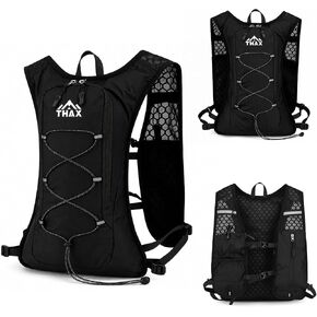 Running Hydration Vest for Men & Women, 180g Lightweight Breathable Hydration Pack with Water Bottle Snack Phone Pockets for Marathon Trail Running Hiking Cycling (No Water Bladder) in Saudi Arabia