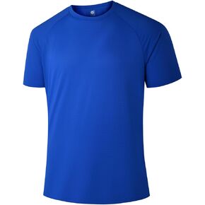 Men’s Short Sleeve Quick Dry Moisture Wicking Active Crew Neck T Shirt - Athletic Running Gym Workout Tee Tops in Saudi Arabia