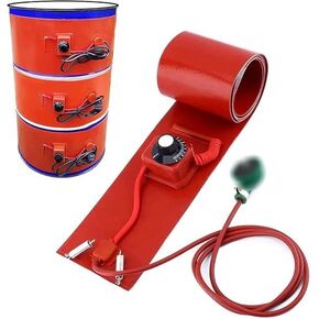 Adjustable 1000W Metal Drum Heater Band for 53/55 Gallon Barrels - 110V/220V Silicone Heating Pad with Thermostat for Fast Heating and Temperature Control in Kuwait