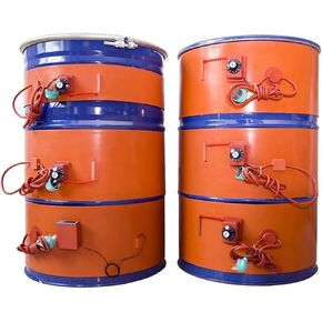 Adjustable Thermostat Oil Drum Heater, Metal Band Heating Pad for 56 Gallon Barrel, Silicone Pail Wrap, Efficient Electric Heat Solution for Drum and Container in Kuwait