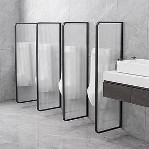 Tempered Glass Urinal Partition - Privacy Divider for Men's Toilets, Ideal for Kindergartens, Bars & Public Spaces - Durable Protection Screen, 1 PCS in Kuwait