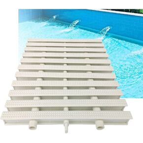 Pool Grating Cover - Three-Hole Gutter Overflow Grate for Above Ground Pools, Walkways & Balconies - Pack of 15 in Kuwait