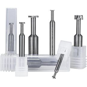 T Slot End Mill Milling Cutter 4 Flutes Carbide End Mills 4-12mm Shank CNC Milling Cutter for Metalworking T Slot Keyseat Router Bits(6x0.5x3x9.5x50) in Saudi Arabia