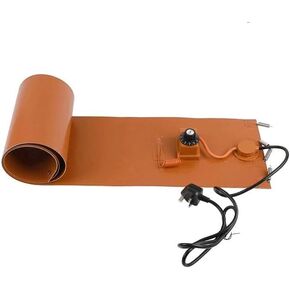 Adjustable Metal Drum Pail Heater for 20-200L Tanks, 1200W Silicone Oil Band with 30/150℃ Thermostat, Knob Control, Ideal for Barrel Heating Applications in Kuwait