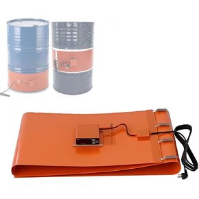 55 Gallon Metal Drum Heater with Digital Display & Elastic Spring, 3000W Silicone Heating Pad for Honey Oil Barrels, 200L Tanks, Ideal for Fast Heating & Temperature Control in Kuwait