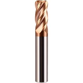 CNC Corner Radius End Mill R Bullnose 3F 4 Flutes R0.5 R1 R2 1-20Tungsten Carbide Steel Cuttering Metal Router Tool Aluminum Cuttering(4F GUTONG,10R1XD10X75) in Kuwait