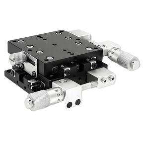 XY Axis Displacement Platform Adjustment Mobile Slide Table LY40/50/60/80 Manual Worktable LGY 1Pcs(LY125-R(XY轴-千分尺右)) in Kuwait