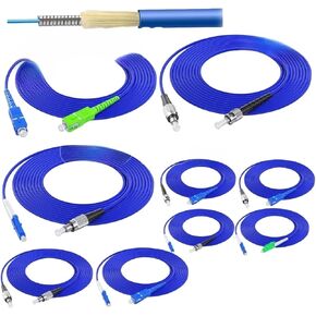 5pcs SC LC FC ST-UPC-SM 9/125-3.0mm Fiber Jumper | LC-LC UPC; 2m in Kuwait