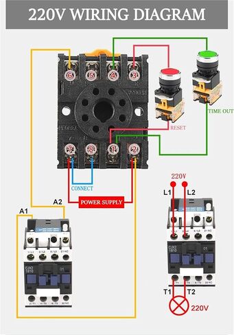 DH48S-2Z الرقمية LED الموقت للبرمجة التتابع التبديل 0.01S-99H99M تأخير مع قاعدة المقبس التيار المتناوب/تيار مستمر 12 فولت 24 فولت 36 فولت 110 فولت 220 فولت 380 فولت (AC220V) in Kuwait