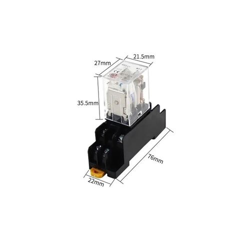 10 Sets MY2P HH52P MY2NJ Relay 12V 24V DC AC 36V 48V 110V 220V 380V Coil DPDT General Micro MY2N-GS 8P Small Intermediate(DC - 10 Sets,220V) in Kuwait