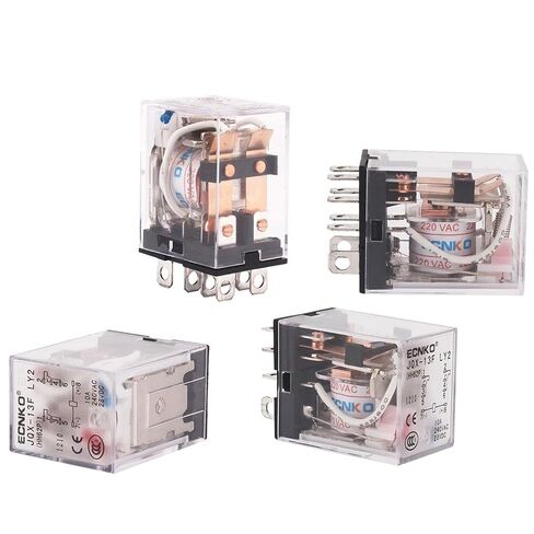 LY2NJ HH62P Coil Power Relay AC/DC 12V 24V 36V 48V 110V 220V 380V Mini Micro Electromagnetic LY2N-GS 8Pin DPDT Module JQX-13F(AC - 1pcs,220V) in Kuwait